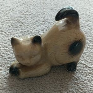 Fragile Siamese Kitty Cat Statue
